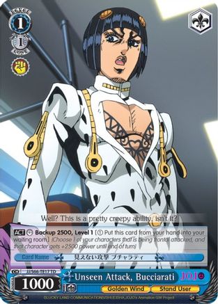 Unseen Attack, Bucciarati (JJ/S66-TE17 TD) - JoJo's Bizarre Adventure: Golden Wind
