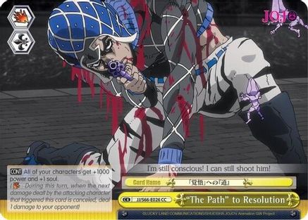 "The Path" to Resolution (JJ/S66-E026 CC) - JoJo's Bizarre Adventure: Golden Wind