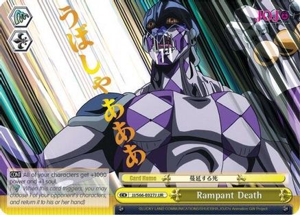 Rampant Death (JJR) (Gold Stamp) (JJ/S66-E027J JJR) - JoJo's Bizarre Adventure: Golden Wind