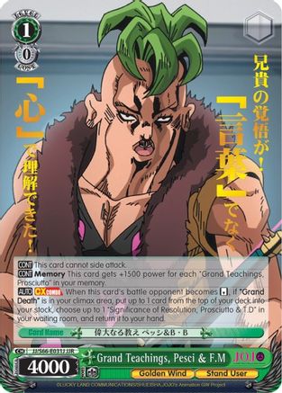 Grand Teachings, Pesci & F.M (JJR) (Gold Stamp) (JJ/S66-E031J JJR) - JoJo's Bizarre Adventure: Golden Wind