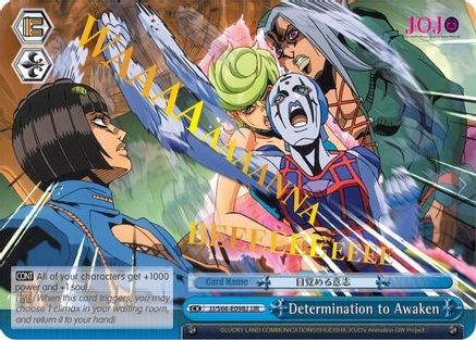 Determination to Awaken (JJR) (Gold Stamp) (JJ/S66-E098J JJR) - JoJo's Bizarre Adventure: Golden Wind