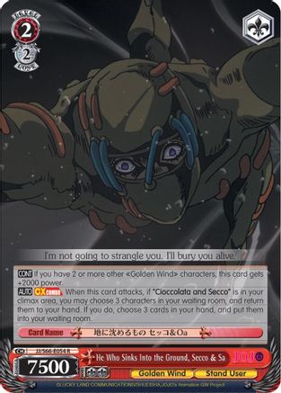 He Who Sinks Into the Ground, Secco & Sa (JJ/S66-E054 R) - JoJo's Bizarre Adventure: Golden Wind