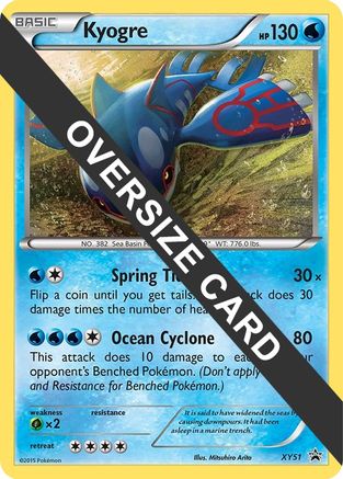 Kyogre XY51  - Holofoil Jumbo Cards - Promo