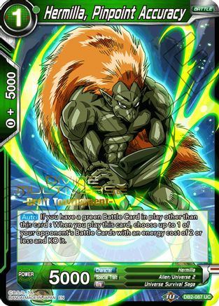 Hermilla, Pinpoint Accuracy (Divine Multiverse Draft Tournament) (DB2-087) - Tournament Promotion Cards