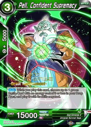 Pell, Confident Supremacy (Divine Multiverse Draft Tournament) (DB2-088) - Tournament Promotion Cards