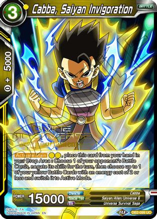 Cabba, Saiyan Invigoration (Divine Multiverse Draft Tournament) (DB2-099) - Tournament Promotion Cards