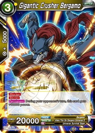Gigantic Crusher Bergamo (Divine Multiverse Draft Tournament) (DB2-110) - Tournament Promotion Cards