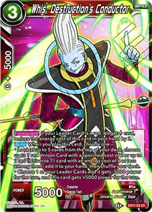 Whis, Destruction's Conductor (EX11-03) - Expansion Deck Box Set 11 Universe 7 Unison Foil