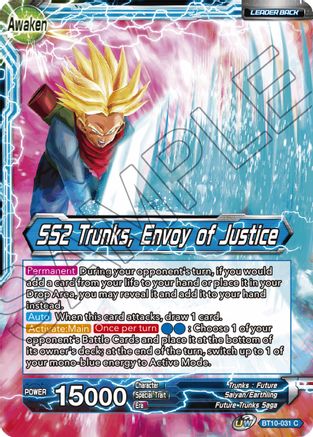 Trunks // SS2 Trunks, Envoy of Justice (BT10-031) - Rise of the Unison Warrior