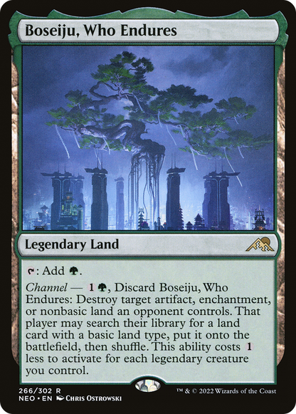 Boseiju, Who Endures (NEO-266) - Kamigawa: Neon Dynasty Foil