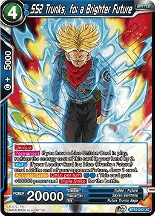 SS2 Trunks, for a Brighter Future (BT10-043) - Rise of the Unison Warrior Foil