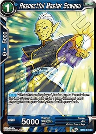 Respectful Master Gowasu (BT10-049) - Rise of the Unison Warrior