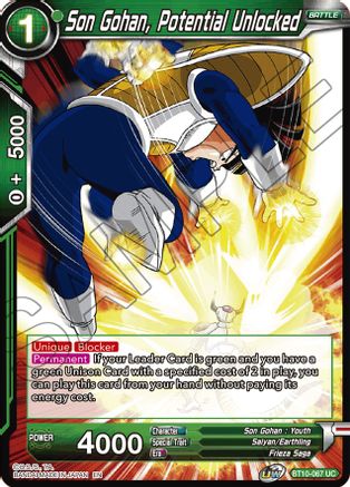 Son Gohan, Potential Unlocked (BT10-067) - Rise of the Unison Warrior
