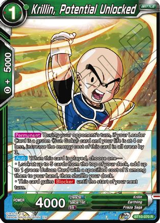 Krillin, Potential Unlocked (BT10-070) - Rise of the Unison Warrior