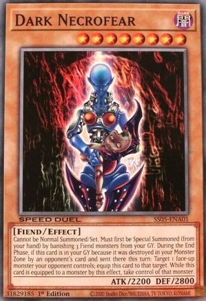Dark Necrofear (SS05-ENA01) - Speed Duel Decks: Twisted Nightmares 1st Edition
