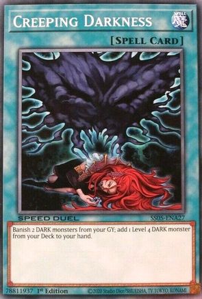 Creeping Darkness (SS05-ENA27) - Speed Duel Decks: Twisted Nightmares 1st Edition