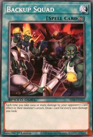 Backup Squad (SS04-ENA27) - Speed Duel Decks: Match of the Millennium 1st Edition