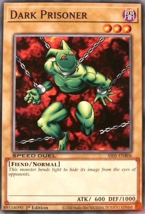 Dark Prisoner (SS05-ENB06) - Speed Duel Decks: Twisted Nightmares 1st Edition