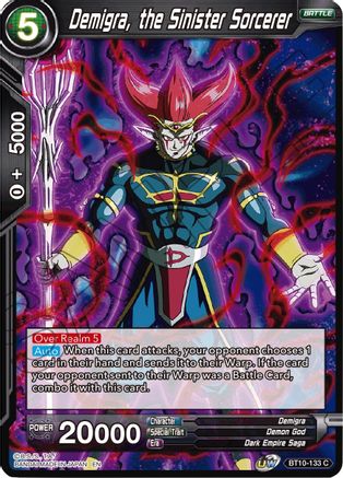 Demigra, the Sinister Sorcerer (BT10-133) - Rise of the Unison Warrior Foil