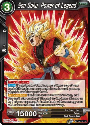 Son Goku, Power of Legend (BT10-128) - Rise of the Unison Warrior Foil