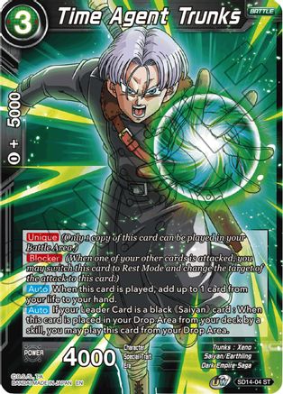 Time Agent Trunks (SD14-04) - Rise of the Unison Warrior Foil
