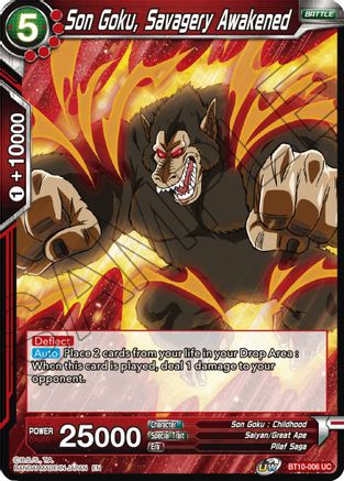 Son Goku, Savagery Awakened (BT10-006) - Rise of the Unison Warrior Foil