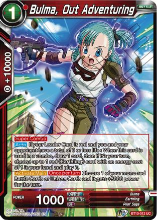 Bulma, Out Adventuring (BT10-012) - Rise of the Unison Warrior Foil