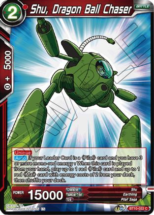 Shu, Dragon Ball Chaser (BT10-022) - Rise of the Unison Warrior