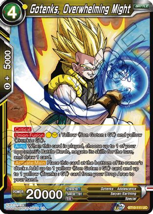 Gotenks, Overwhelming Might (BT10-111) - Rise of the Unison Warrior