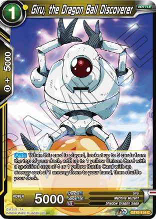 Giru, the Dragon Ball Discoverer (BT10-114) - Rise of the Unison Warrior