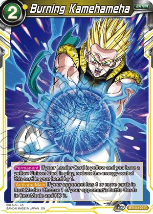 Burning Kamehameha (BT10-122) - Rise of the Unison Warrior Foil