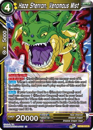 Haze Shenron, Venomous Mist (BT10-117) - Rise of the Unison Warrior Foil