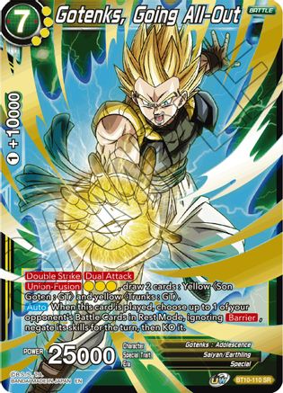 Gotenks, Going All-Out (BT10-110) - Rise of the Unison Warrior