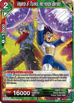 Vegeta & Trunks, No Holds Barred (BT10-144) - Rise of the Unison Warrior Foil