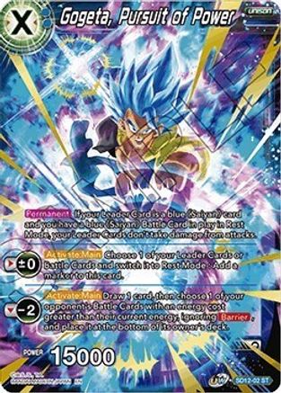 Gogeta, Pursuit of Power (Gold Stamped) (SD12-02) - Rise of the Unison Warrior