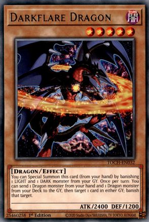 Darkflare Dragon (TOCH-EN032) - Toon Chaos Unlimited