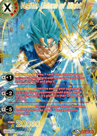 Vegito, Unison of Might (SPR) (BT10-003) - Rise of the Unison Warrior
