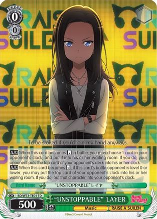 "UNSTOPPABLE" LAYER (BD/W73-TE01 TD) - BanG Dream! Vol.2