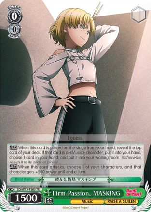 Firm Passion, MASKING (BD/W73-TE03 TD) - BanG Dream! Vol.2