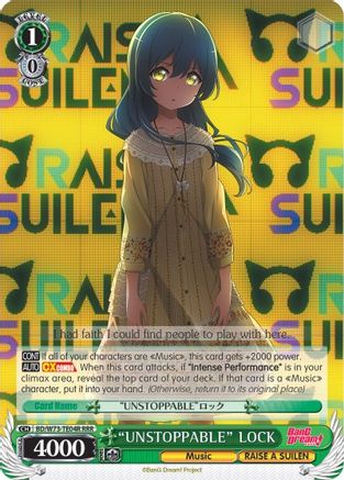 "UNSTOPPABLE" LOCK (RRR) (BD/W73-TE04R RRR) - BanG Dream! Vol.2