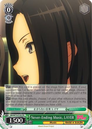 Never-Ending Music, LAYER (BD/W73-E103 PR) - BanG Dream! Vol.2