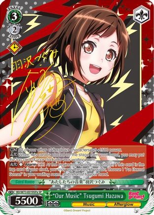 "Our Music" Tsugumi Hazawa (SP) (A) (BD/W73-E019SPa SP) - BanG Dream! Vol.2