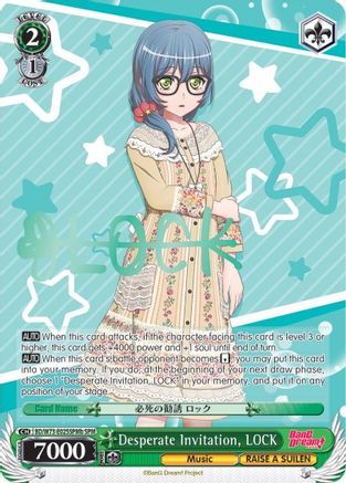 Desperate Invitation, LOCK (SPM) (B) (BD/W73-E025SPMb SPM) - BanG Dream! Vol.2
