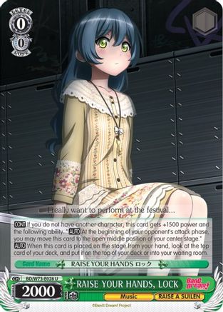 RAISE YOUR HANDS, LOCK (BD/W73-E028 U) - BanG Dream! Vol.2