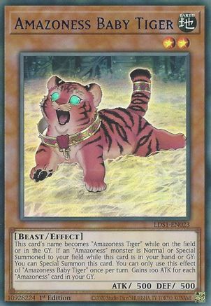Amazoness Baby Tiger (Blue) (LDS1-EN023) - Legendary Duelists: Season 1 1st Edition