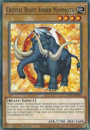 Crystal Beast Amber Mammoth (LDS1-EN094) - Legendary Duelists: Season 1 1st Edition