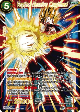 Vegito, Resolve Combined (EX13-05) - Special Anniversary Set 2020 Foil