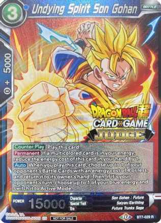 Undying Spirit Son Gohan (BT7-029) - Judge Promotion Cards