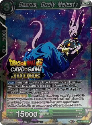 Beerus, Godly Majesty (BT8-053) - Judge Promotion Cards
