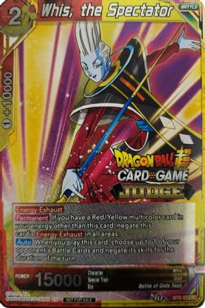 Whis, the Spectator (BT8-113) - Judge Promotion Cards